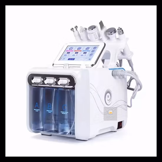 Machine multifonctionnelle de soin de la peau faciale d'oxygène d'Hydra d'équipement de salon de beauté