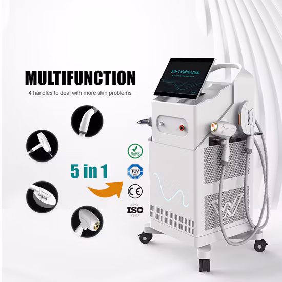 Épilation au laser IPL E Light Machine de rajeunissement de la peau Dpl Multifonction Opt Épilation permanente Blanchiment du visage Laser Beauty Salon Machine
