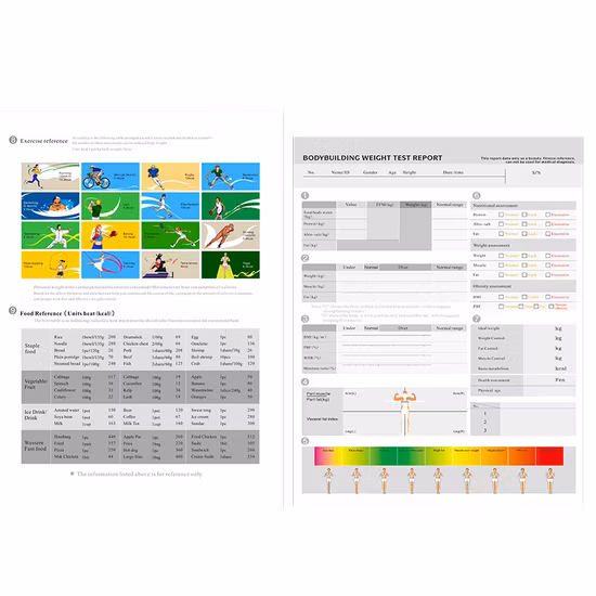 Analyseur de graisse corporelle à impédance bioélectrique multifréquence professionnel
