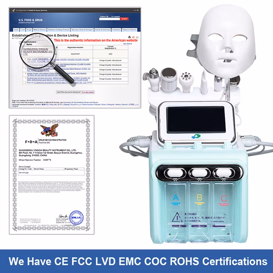 Populaire 7 en 1 Hydra Dermabrasion Facial Peel Machine Maquina Hidrofacial Beauty Equipment Oxygen